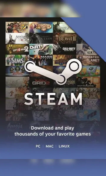 Steam Gift Card ₹3000 INR Global Activation Code